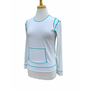 Athleta Summer Shade Sunshirt Rashguard White - Sm